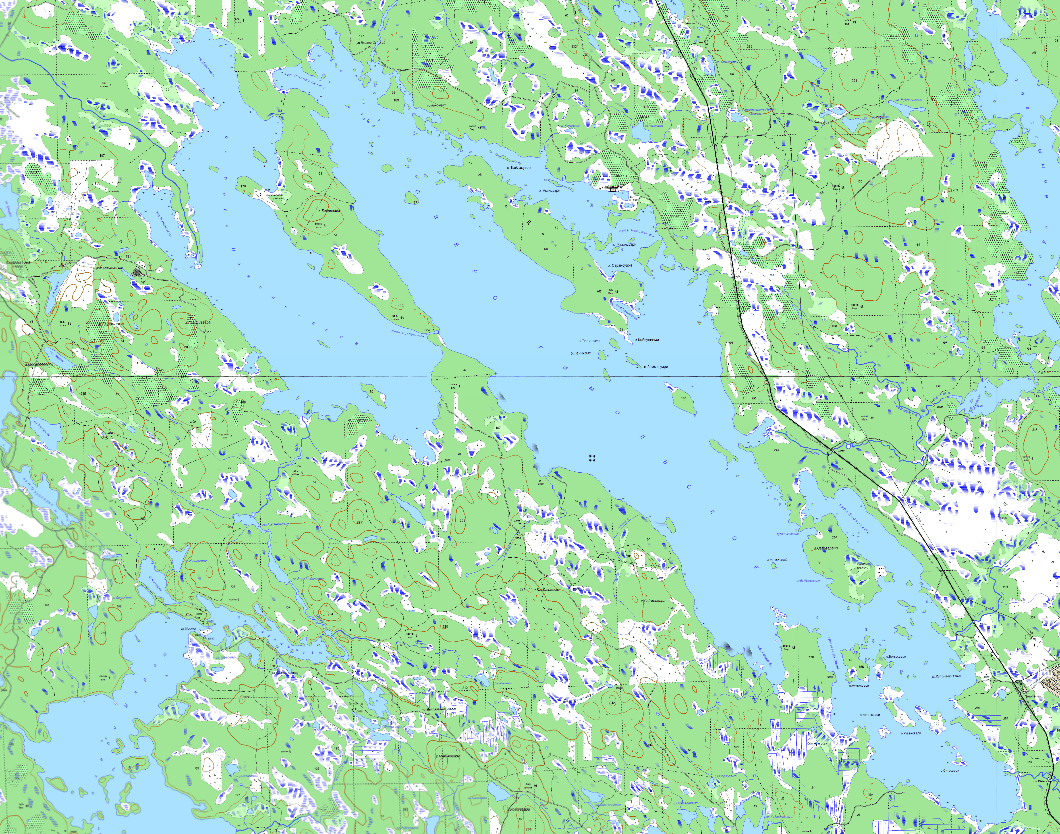 карта  озеро Гимольское  в хорошем качестве