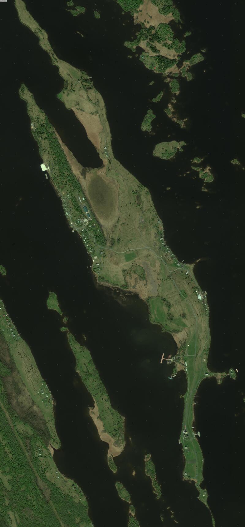 спутниковый снимок Кижи