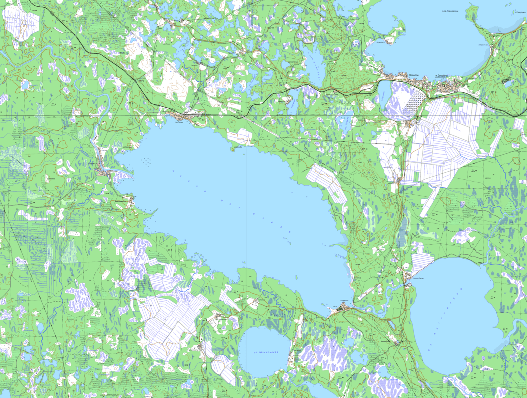 карта  озеро Шотозеро   в хорошем качестве