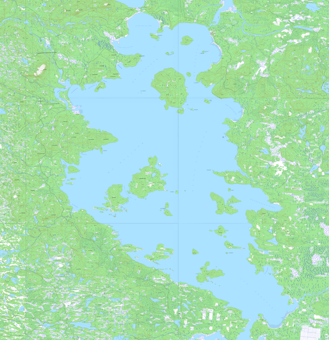 карта  озеро Пяозеро   в хорошем качестве