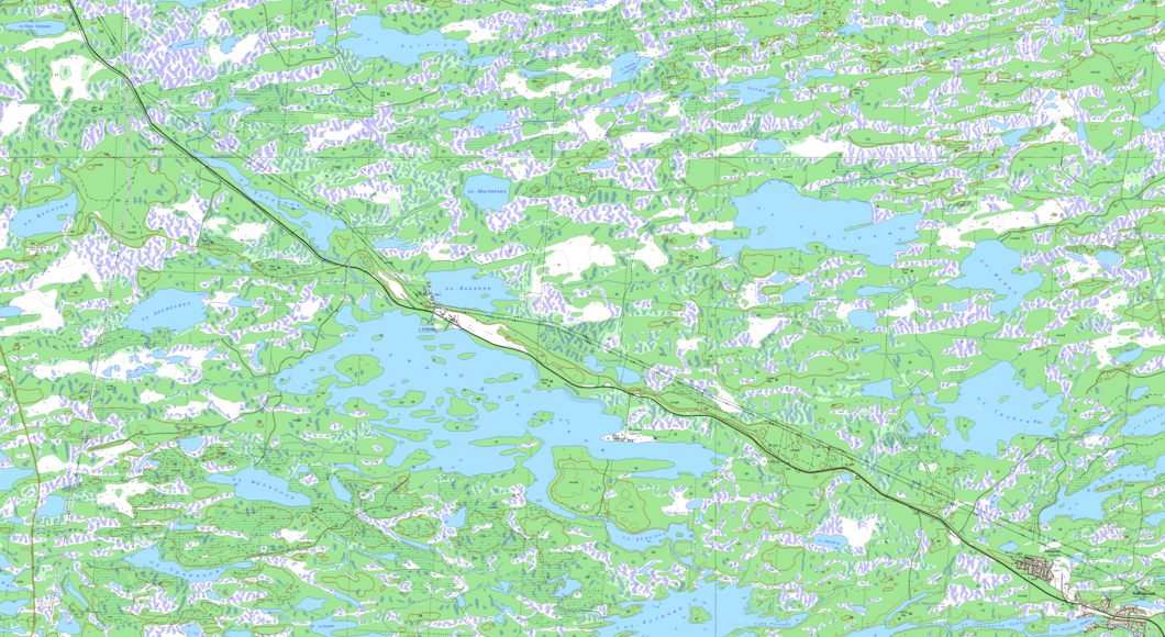 карта Боярская, озеро Боярское  в хорошем качестве
