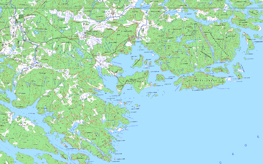 карта остров Койонсаари в хорошем качестве