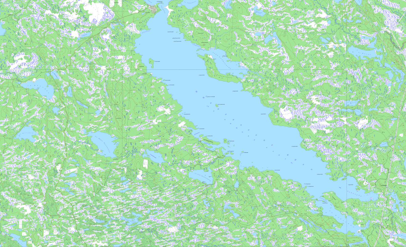 карта  озеро Нижнее   Куйто  в хорошем качестве